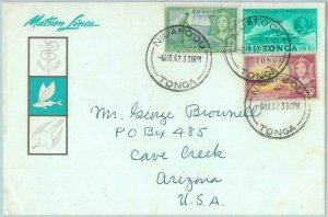 89197 - TONGA - POSTAL HISTORY - COVER to USA 1962  PAQUEBOT Mail  FISHING