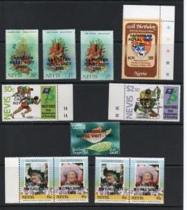 Nevis 446-455 MNH