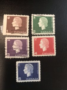 Canada # 401-405 Used
