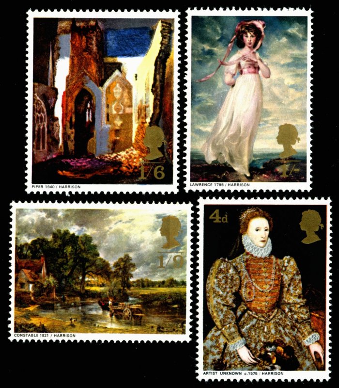 GREAT BRITAIN Sc 568-71 MNH -1968 - Paintings  - Complete Set