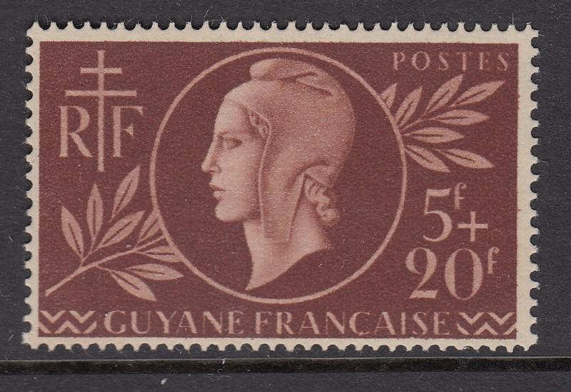 French Guiana B12 Red Cross mnh