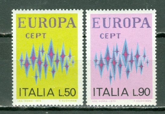 ITALY 1972 EUROPA #1065-1066...SET...MNH..$0.60