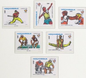 Mozambique 1988 MNH Stamps Scott 1035-1040 Sport Olympic Games Field Hockey