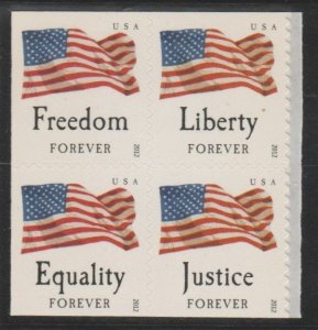 4645-48, Blk of 4, Four Flags, MNH. Forever.