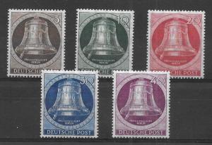 Germany Berlin 9N70-74 Bell Clapper Left set MNH (LL2018)