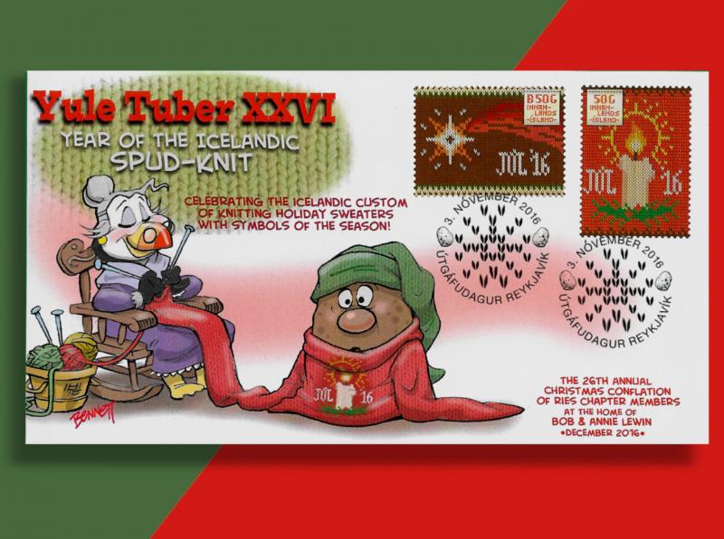 2016 Iceland Christmas Issue on Yule Tuber Event Cover! Potato Wears A Sweater!