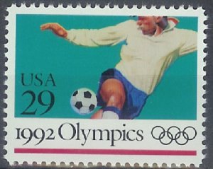 2637 Olympic Soccer  MNH single
