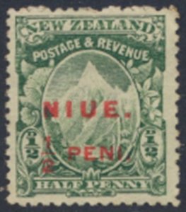 Niue  on New Zealand    Sc# 6  MH  see details  / scans 