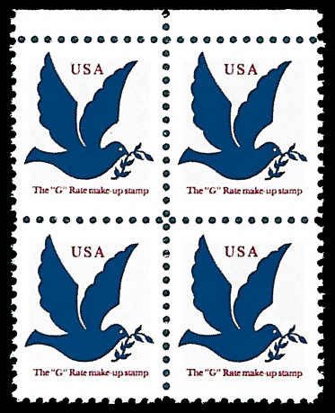 PCBstamps   US #2878 Block 12c(4x(3c))Dove, SVS, darker blue, MNH, (16)