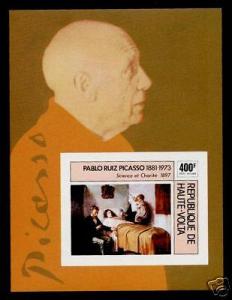 Upper Volta C222 Imperf MNH Art, Picasso