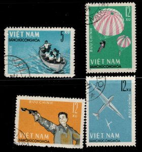 North Viet Nam Scott 320-323 Perforated Used set