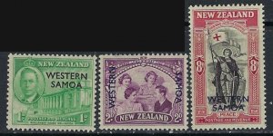 Samoa 191-94 MNH 1946 Peace Issue (ak3517)