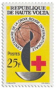 UPPER VOLTA - 1963 - Red Cross Centenary - Perf 1v - Mint Never Hinged