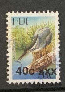 FIJI 2007 SURCHARGE 40c on 31c HERON  SGF1378 FINE USED