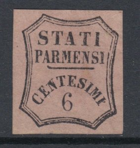 ITALY - PARMA Ducate 1853 Giornali n.1 MH* signed Diena cv 7000$ Certificated