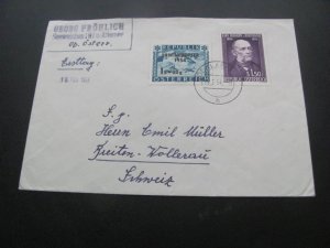 AUSTRIA 1954 SC# B287 &  592  FDC