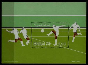 Brazil 1351 MNH s/s Football-74 SCV16