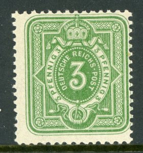 Germany 1880 Empire 3 Pfennig Scott #37 Yellow Green Mint B192