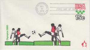 1979 Moscow Olympics SE Soccer (Scott U596) Andrews FDC