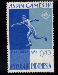 Indonesia Scott 555 Used Asian Games sports stamp