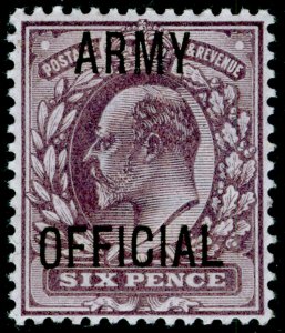 SGO50, 6d pale dull purple, NH MINT. Cat £175+.