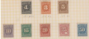 U.S. Scott #1T1-1T8 Telegraph Stamps - Used Set