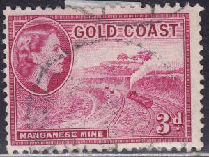 Gold Coast 153 USED 1953 QEII Manganese Mine 3d