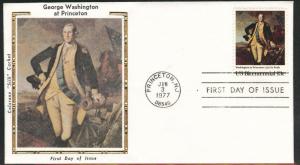 1704 FDC Washington at Princeton on  Colorano Silk Cache