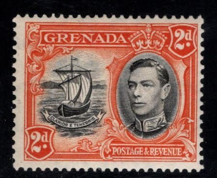GRENADA Scott 135a MNH** KGVI 1938 stamp perf 13.5x12.5
