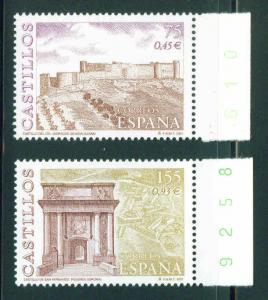 Spain Scott 3087-8 MNH** 2001 short set