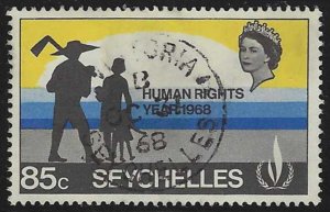 Seychelles #246 (1968), postally used single