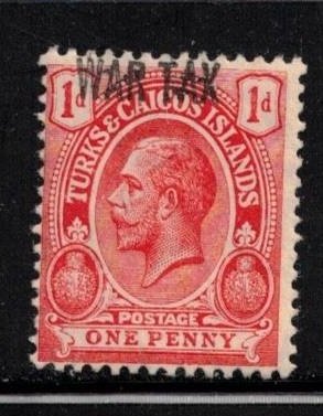 TURKS & CAICOS ISLANDS Scott # MR3 MH - KGV With Overprint