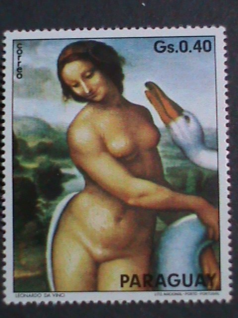​PARAGUAY-PROMOTION SALE-WORLD FAMOUS NUDE ART PAINTING LARGE SIZE STAMP VF