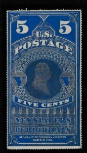 UNITED STATES (US) PR5 UNUSED F-VF CREASE