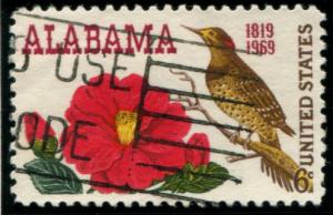 1375 US 6c Alabama Statehood, used