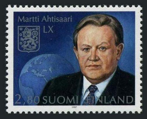 Finland 1048,MNH.Michel 1391. President Marti Ahtisaari,60th birthday,1997.