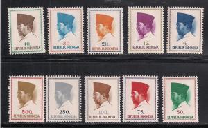 INDONESIA SC# 616-25 F-VF OG 1964