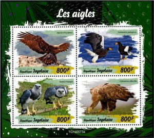 2019 Togo Eagles MS4  (Scott NA) MNH