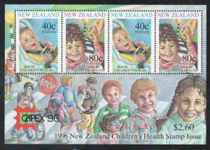 New Zealand - SC# B152b - MNH - CAPEX Children's Health souvenir sheet/4