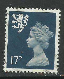 Scotland GB 1990 QE2 17p Deep Blue Machin 1 Band SG S58 ( D624 )