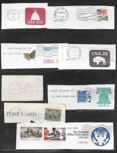 Just Fun Page #47 U.S Mixture POSTMARKS, SLOGANS  & CANCELS Collection / Lot