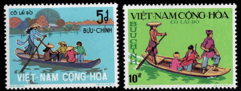 South Vietnam Scott 466-467 Sampan Ferry MNH** set