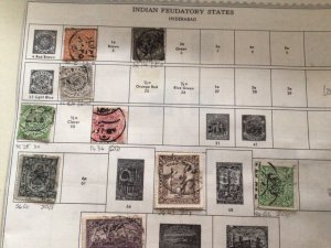 India states stamps mixed mounted mint or used on folded page  Ref A 9994