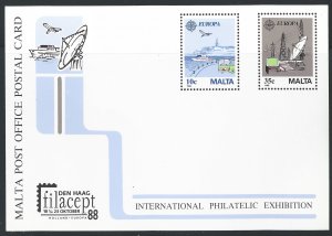 Malta #694 & 695 8c and 35c Europa Postal Card