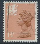 Great Britain Wales  SG W38ea SC# WMMH21 Used  see details 1 left side band