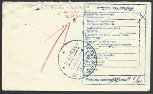 ECUADOR 1966 cover ex Scotland to Quito - Returned to Sender...............61199