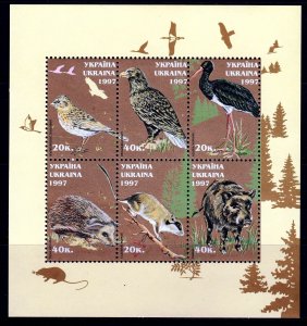 Ukraine 1997 Wildlife Mint MNH Miniature Sheet SC 293