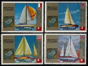 EQUATORIAL GUINEA Sc 7302-05 CANCELED - 1972 '72 Trans-Atlantic Sailing ...