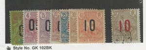 French Guinea, Postage Stamp, #51//62 Mint Hinged (62 Used), 1912