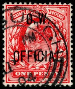 SgO37, 1d scarlet, fine used, CDS. Cat £160.